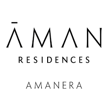 O logotipo de Aman residences Amanera no Republica Dominicana