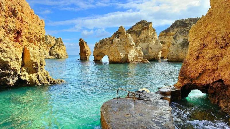 Ponta da Piedade perto de Lagos Algarve