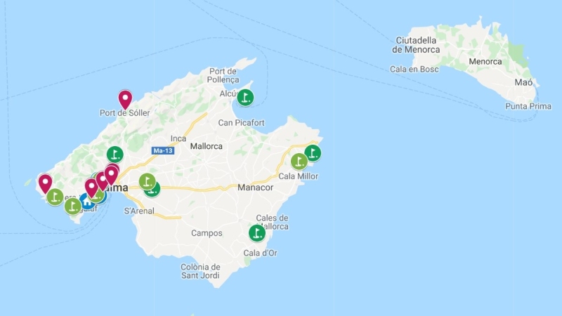A ilha de Maiorca é uma região de golfe muito popular.