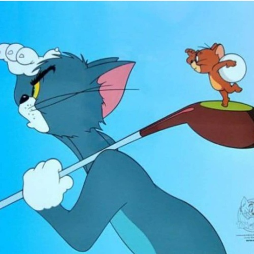 Tom & Jerry is playing golf