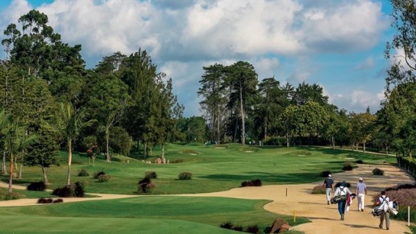 o campo de golfe em campestre de Llano Grande club no Medellin