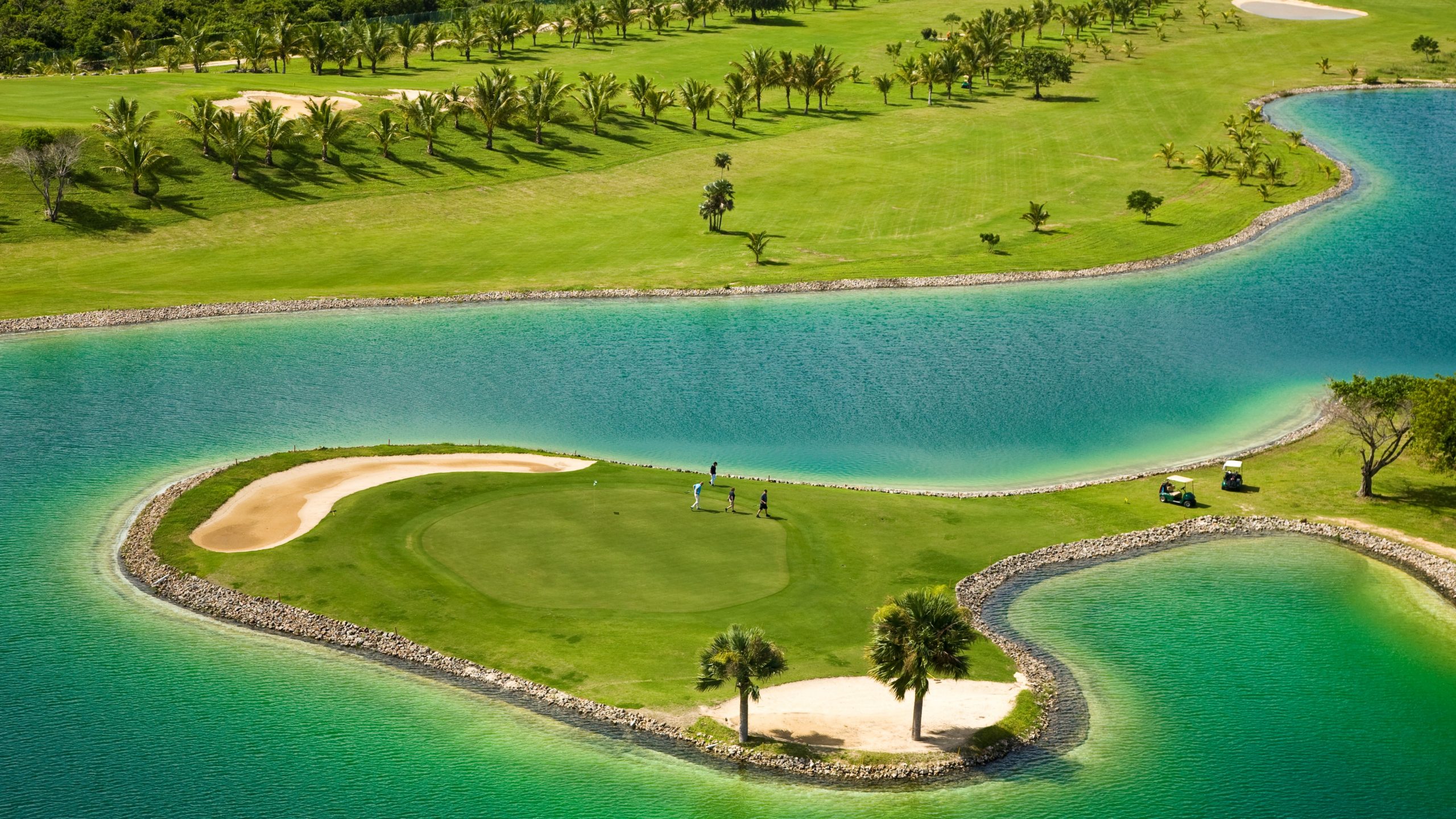 O caribe golf course no Bearcelo Catalonia resort em Punta Cana