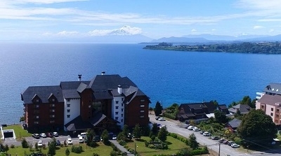 O hotel cumbres Puerto Varas esta na sul de Patagonia em Chile