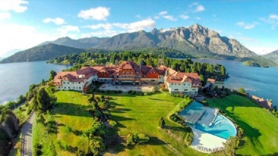 O famoso Llao Llao hotel perto de Bariloche em Patagonia Argentina