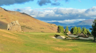 O campo de golfe Es Desafio em Patagonia - San Martin los Andes