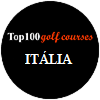 O logo de Top 100 golf courses ITALIA