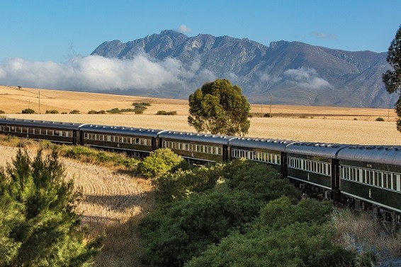 Rovos Rail opera a rota Collage de Pretória a Cidade do Cabo